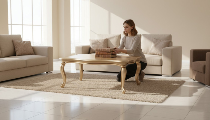 Golden coffee table side table luxury wood design modern