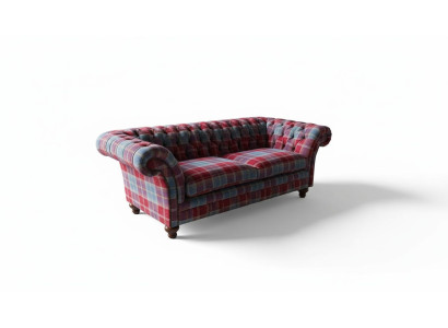 Chesterfield Modern 3-Seater Designer Sofa Luxury Upholstered Couch Fabric Textile New