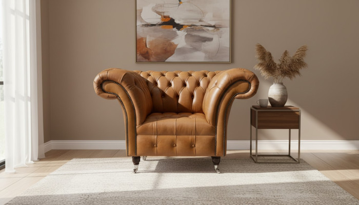 Armchair, Wingback Chair, Seat, Fabric, Luxury, Living Room, Classic, Chesterfield