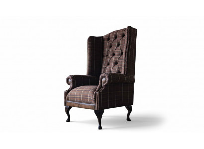 Chesterfield Design Sofa Armchair Couch Upholstered Wingback Chair 1 Seater New