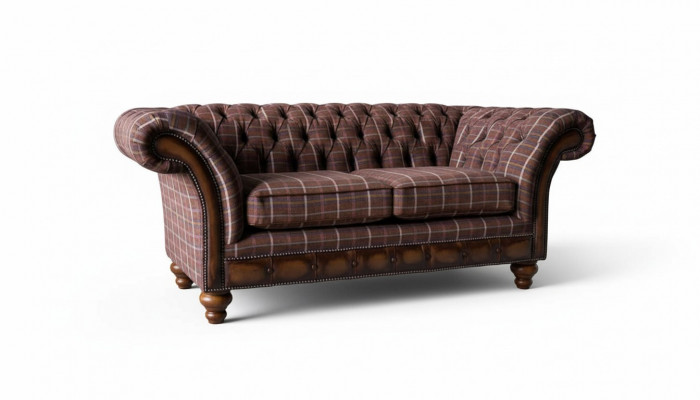 Chesterfield loveseat furniture 2-seater sofa couch upholstery lounge couches