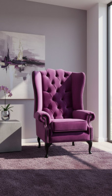 Chesterfield Design Armchair Upholstered Couch Wing Chair Single Seater