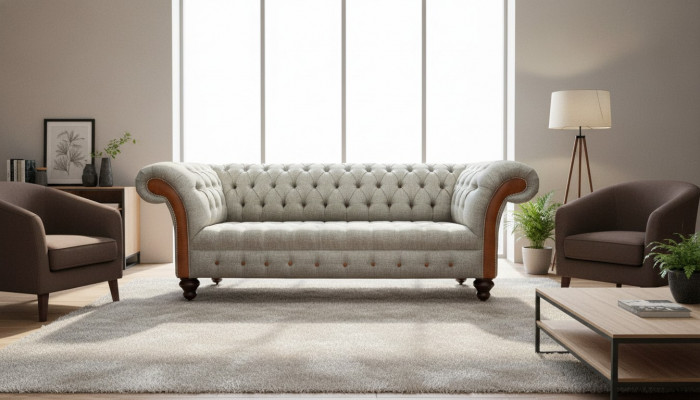 Chesterfield Sofa Upholstery Design Luxury Couch Classic Sofa 3 Seater