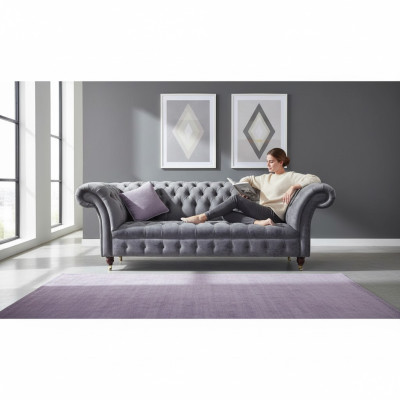Sofa 3 Seat Chesterfield Upholstery Textile Fabric Couches Sofa Cushion New