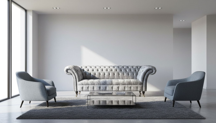 Design Chesterfield Sofa 3-Seater Couch Upholstered Sofas Living Room Large XXL