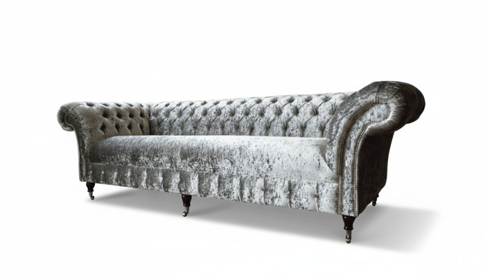 Three-seater couch Chesterfield couch velvet upholstery sofas living room new