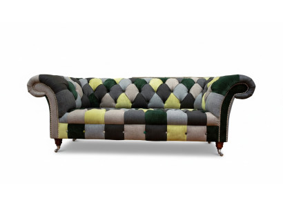 Beautiful stylish 3-seater Chesterfield sofa for the living room.