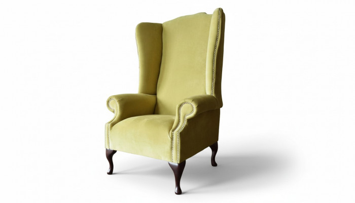 Armchair Textile Fabric Wingback Chair Furniture New Living Room Modern Luxury Design