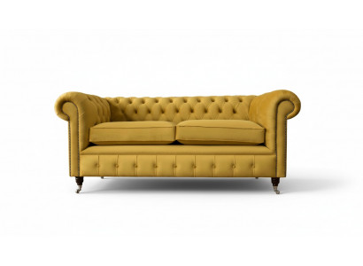 Three-seater sofa 3-seater sofas upholstered furniture couches Chesterfield new