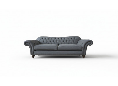 Modern sofa 3-seater luxury textile couch gray sofas upholstery fabric new