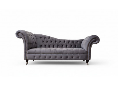 Chesterfield 3-Seater Designer Couch Sofa Upholstered Seat Fabric Luxury Sofas