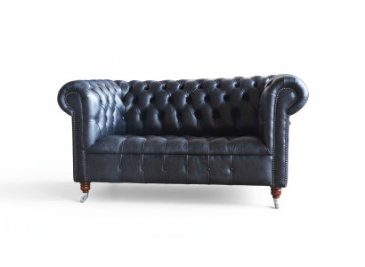 Classic design Chesterfield luxury upholstered sofa couch seat ensemble leather new