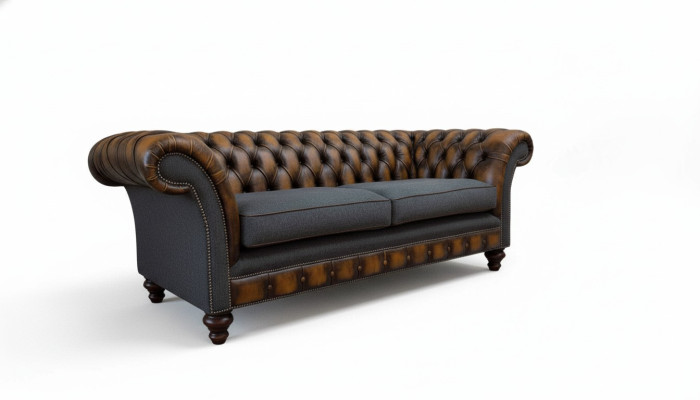 Three-seater luxury 3-seater sofa upholstered classic seating living room furniture