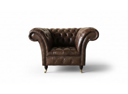 Chesterfield Armchair Classic Design Living Room Upholstered Single Chair Style Furniture