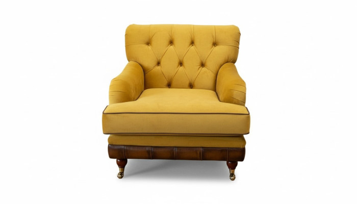 Armchair 1-seater sofas fabric living room textile luxury furniture single-seater Chesterfield