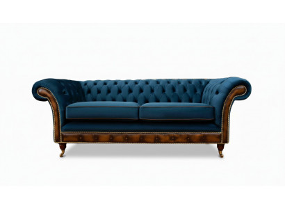 Design three-seater couch upholstered sofa Chesterfield room furniture seat