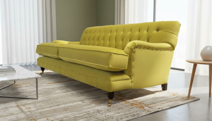 Sofa 3-seater fabric three-seater sofas luxury living room couch textile