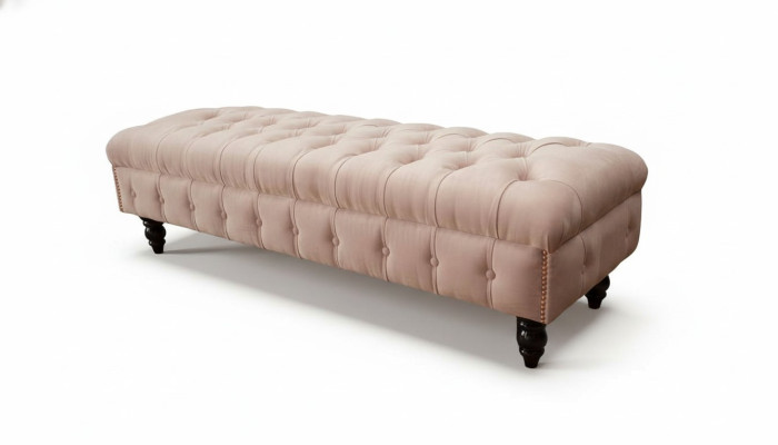 Footstool Ottoman Upholstered Stool Seat Ottoman Chesterfield
