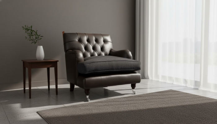 Chesterfield design armchair couch upholstery luxury couches 1 seat leather