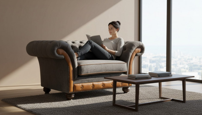 Chesterfield Design Armchair Couch Upholstery Textile Couches Wingback Chair