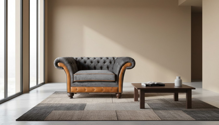 Chesterfield Design Armchair Couch Upholstery Textile Couches Wingback Chair