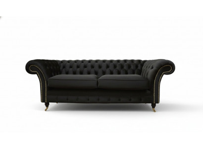 Chesterfield Sofa 3 Seater Couch Upholstery Luxury Textile Couches Sofas