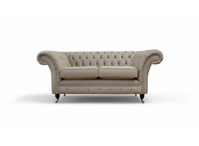 Chesterfield Textile Upholstered Sofa Design Luxury Couch Fabric Sofas 2 Seater