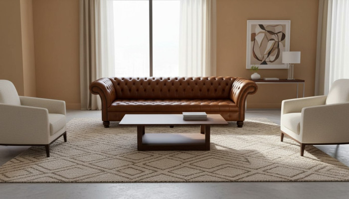 Sofa Living Room Chesterfield Couch Upholstery Sofas 4 Seater Leather XXL Big
