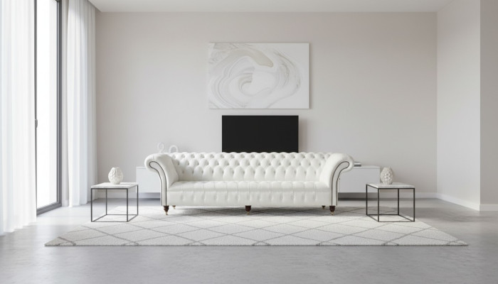 Chesterfield 4-seater living room English design couches sofa furniture new