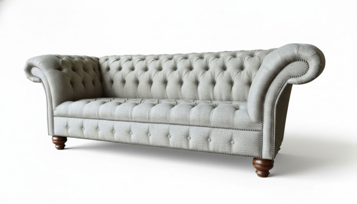 Three-seater design sofa 3-seat couches gray upholstered sofas furniture new