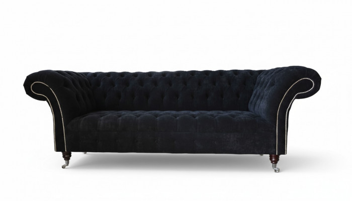 Design sofa couch upholstery 3-seater sofas blue couches seat fabric new