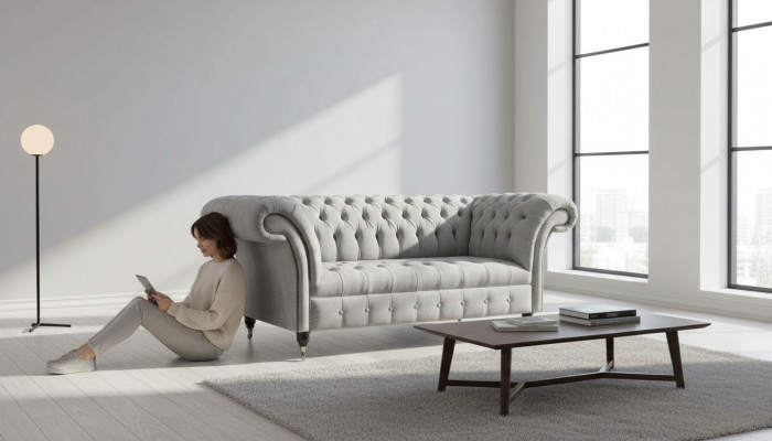 Design Couch Sofas Fabric Modern Sofa Set 2-Seat Loveseat Upholstery