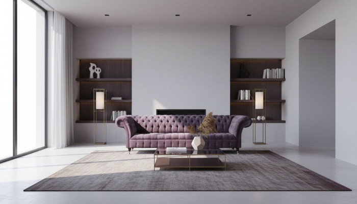 Sofa 4-seater couch upholstery design textile living room design furniture new