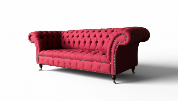 Chesterfield 3-seater three-seater design couches upholstered sofa sofas fabric