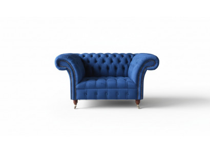 Design Armchair Textile Luxury Couch 1.5 Seater Sofa Relax Lounge Club New