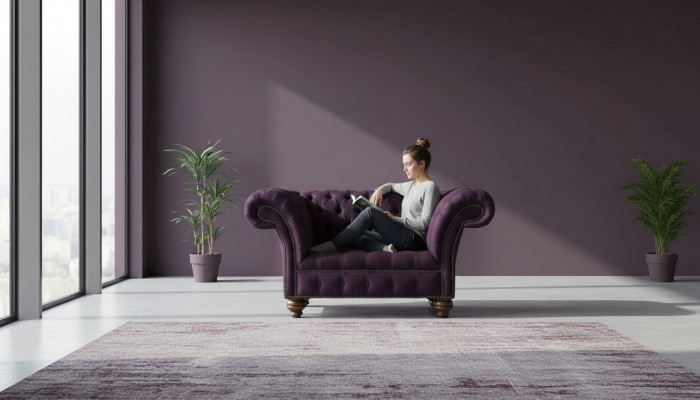 Design Chesterfield Fabric Couch Armchair 1.5 Seater Upholstered Sofas Lounge