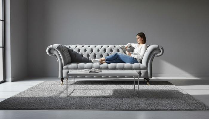 Chesterfield 3 seater couch seat fabric couches sofas sofa upholstery