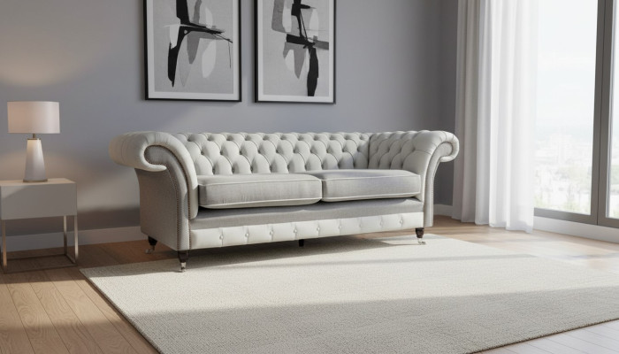 Sofa 3 seat leather furniture sofas fabric gray couch upholstery three-seater new