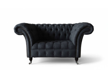 Couch Upholstery Sofa Textile Chesterfield Sofas 1.5-Seater Single-Seater Gray
