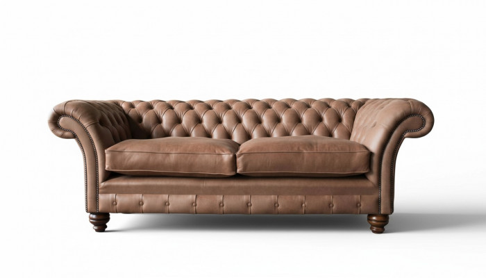 Chesterfield Sofa Design Luxury Leather Upholstery Classic Sofa 3 Seater