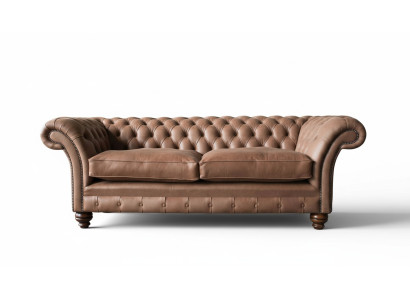 Chesterfield Sofa Design Luxury Leather Upholstery Classic Sofa 3 Seater