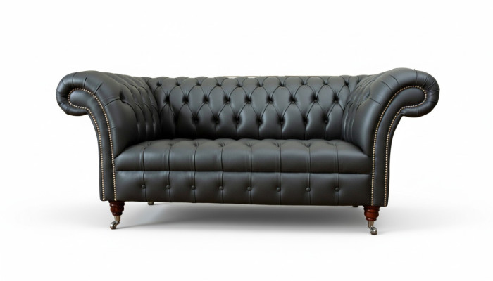 Chesterfield leather sofa couch upholstered 2 seater designer sofas couches