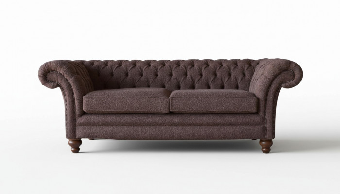 Big Chesterfield English classic style sofa couch 3-seat upholstery 230cm