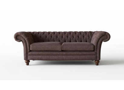 Big Chesterfield English classic style sofa couch 3-seat upholstery 230cm