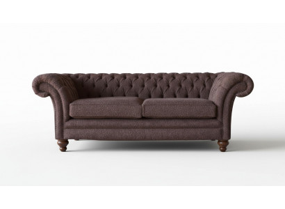Big Chesterfield English classic style sofa couch 3-seat upholstery 230cm