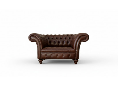 Chesterfield Sofa Living Room Sofas Couch Upholstery Leather Modern 1.5-Seater