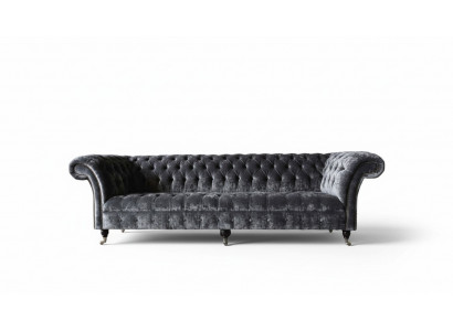 Four-seater sofa 4-seater sofas textile modern design fabric polyester gray