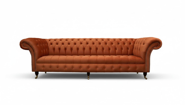 British Chesterfield Upholstery Luxury Sofa Design Couch Classic Sofa 4-Seater