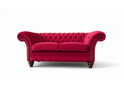 Modern Design Textile Sofa 2-Seater Couch Upholstery Luxury Sofas Chesterfield