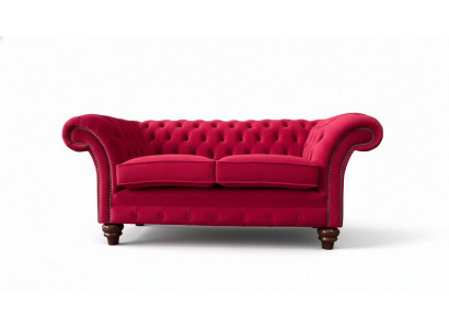 Modern Design Textile Sofa 2-Seater Couch Upholstery Luxury Sofas Chesterfield